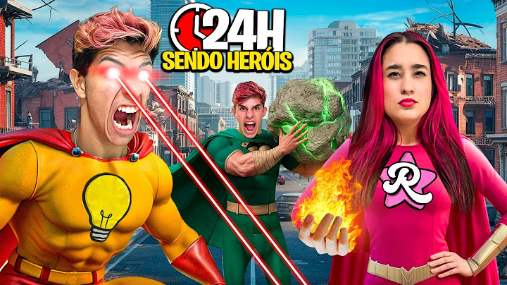 VIRAMOS SUPER HERÓIS POR 24 HORAS *Salvamos o mundo ?