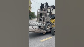 Độc lạ xe nâng kéo công nông đi lùi #mayxuc #xcavator #excavatortruck #eẽcavato #nhacthieunhivuinhon