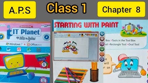 Class 1,COMPUTER, Chapter 8- " STARTING WITH PAINT "