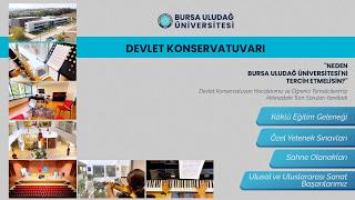 📌Neden Bursa Uludağ Üniversitesi – Devlet Konservatuvarı’nı Tercih Etmelisin?