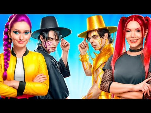 Golden Jinwoo vs. Dark Jinwoo in the battle for Rumi's heart! K-Pop Demon Slayers!