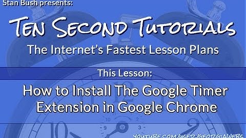 How To Add The Google Timer To Chrome
