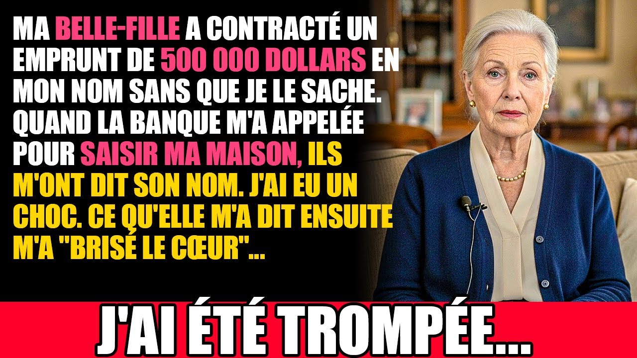 $500,000 Ma Belle-fille a Contracté Un Emprunt à Mon Nom Sans Que Je Le Sache, Quand Je L'ai Vue Je