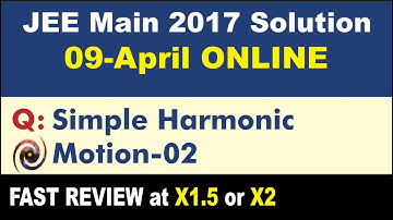 JEE Main 2017 Physics Solutions | Simple Harmonic Motion-02