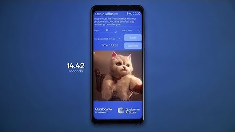 #Qualcomm #Snapdragon on-device demonstration of Stable Diffusion on an #Android phone #MWC23