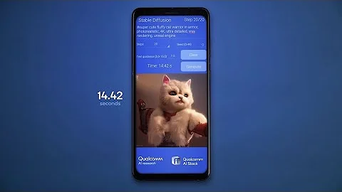 #Qualcomm #Snapdragon on-device demonstration of Stable Diffusion on an #Android phone #MWC23
