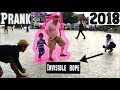 Invisible rope prank   dimong vlogs 2018