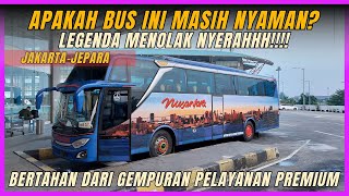 PO NUSANTARA BERTAHAN DARI GEMPURAN BUS MEWAH DI RUTENYA ! BUS JAKARTA - JEPARA PO NUSANTARA ! Pt.1