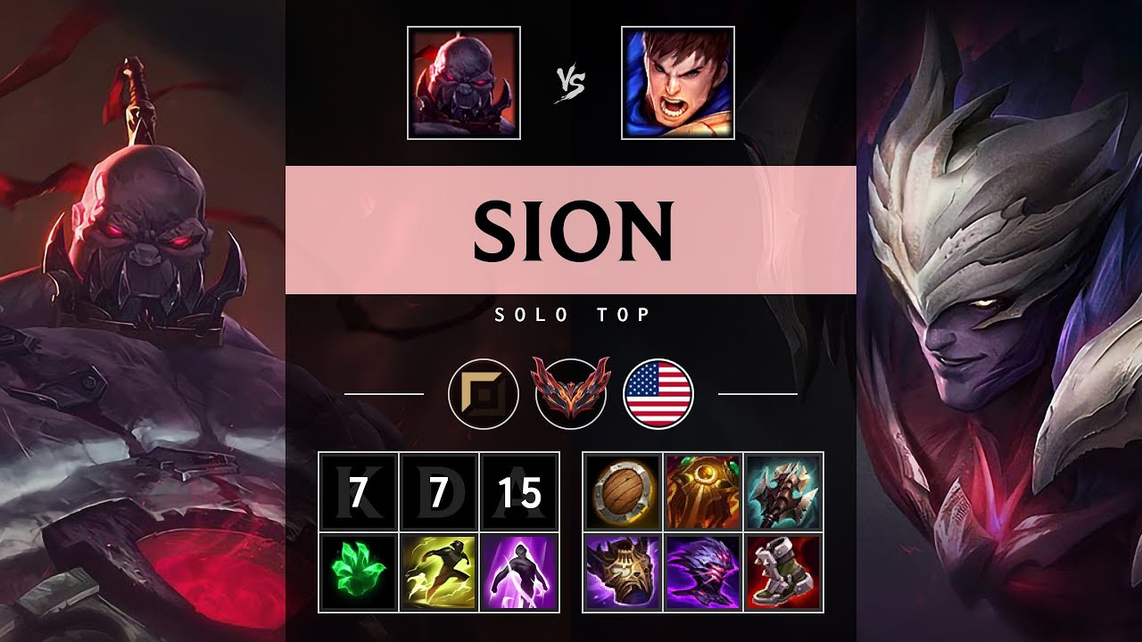 Sion Top vs Garen - NA Grandmaster Patch 25.21