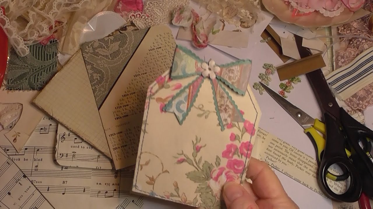 Making a Vintage Style Floral Journal Part 10