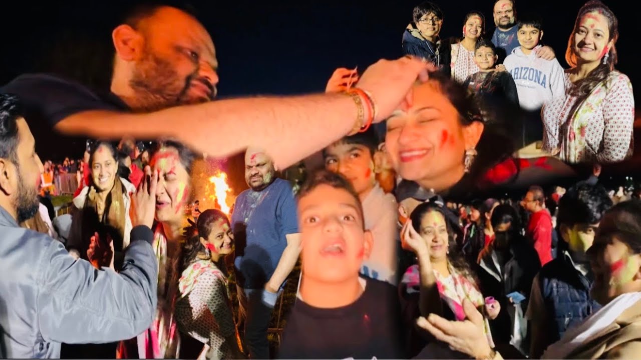 Hamari street me koi pass away ho gaya ! Holi darshan ke liye gaye aur colours se khele bhi !