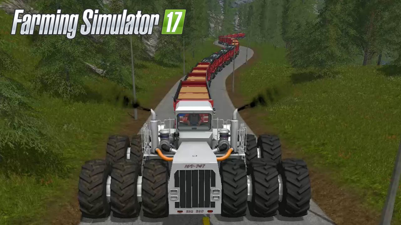 Farming Simulator 17 | BIG BUD Tren de Carretera | Tractor Gigante
