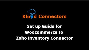 Woocommerce to Zoho Inventory connector with Real Time Sync | Kloud connectors