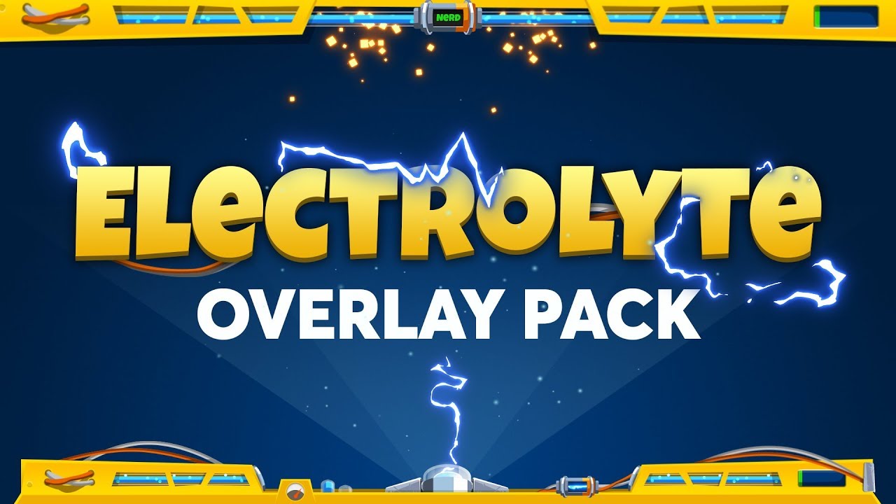 electrolyte overlay fortnite themed overlay pack - fortnite twitch overlays free