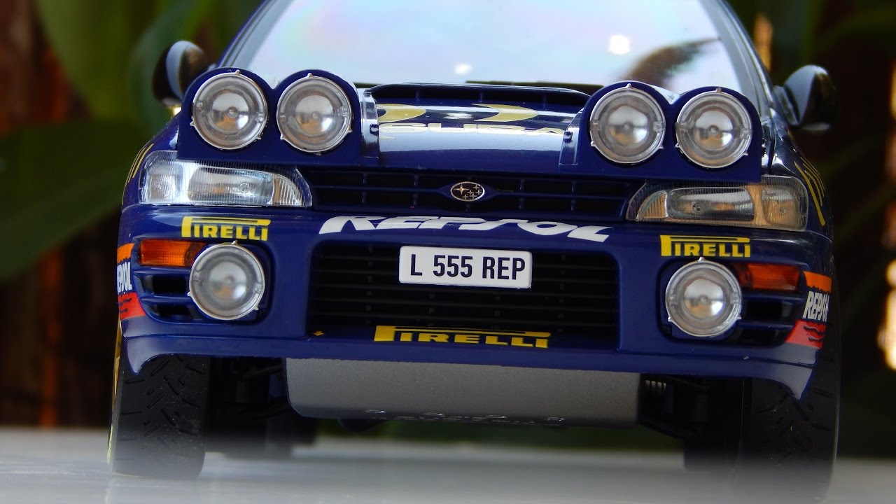 Modèle Réduit Sunstar 1:18 Subaru Impreza WRC Spain - Voiture Diecast Alliage Bleue - Neuf