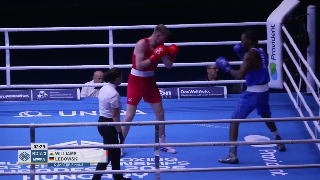 Connor Williams (WAL) vs. Kevin Lebowski (GER) European U23 Championships 2025 QF's (90kg)