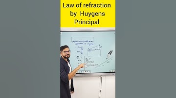 Law of Refraction by Huygens Principal |Wave Optics Class 12 | warm-up match with physics Sachin sir