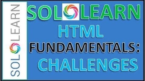 sololearn HTML challenge