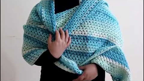 Learn to Crochet an Easy and Beautiful Shawl/Blanket/Scarf