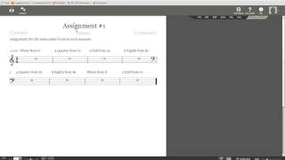Noteflight Assignment #1 Tutorial