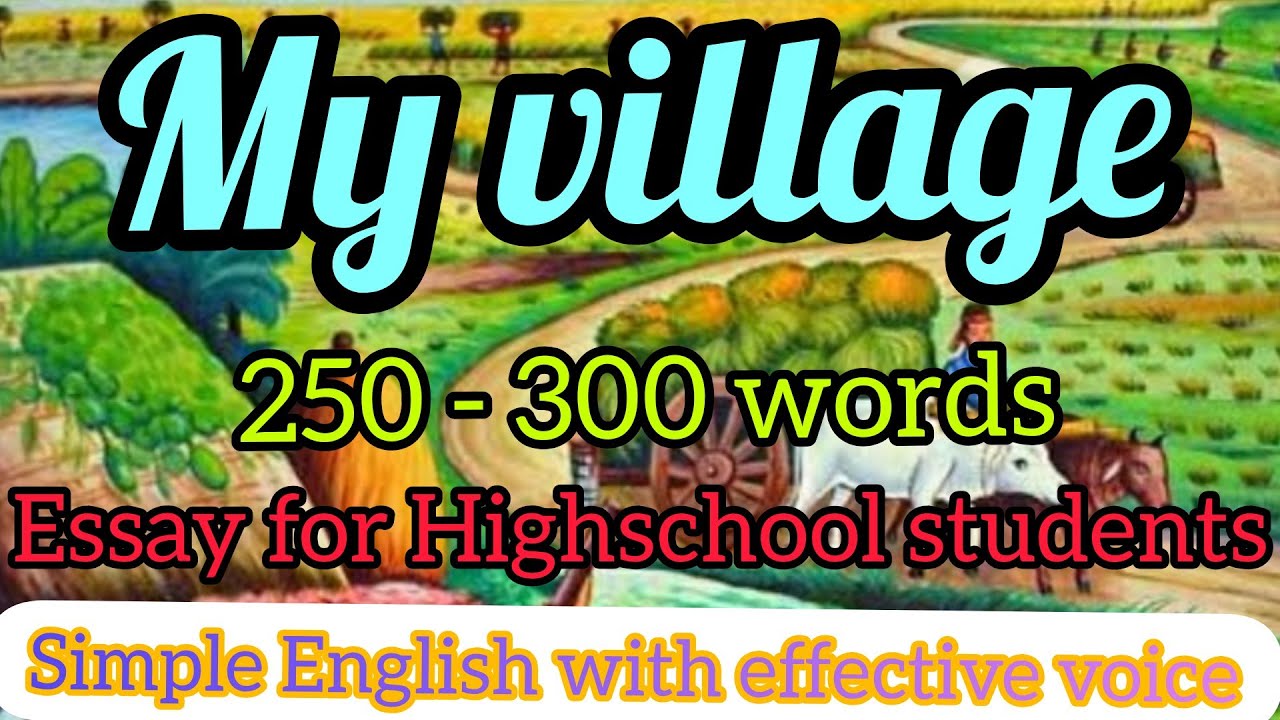 write an essay village