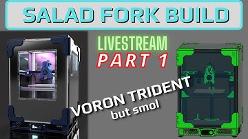 LETS BUILD A SALAD FORK - Part 2 - Z drives and gantry? #livestream #3dprinting #3d