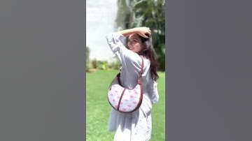 Style your Day with Karur Aquamarine Floral Motif Hobo Bag from Zouk