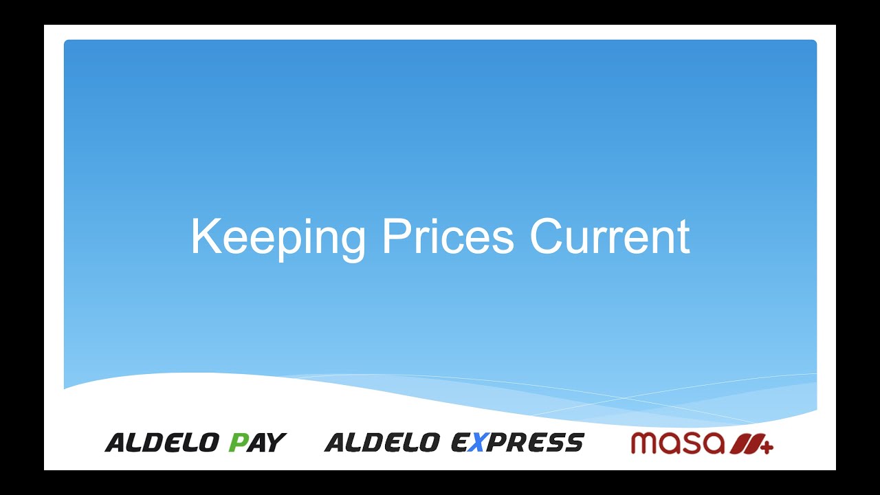 Keeping Prices Current With the Aldelo Express Global Pricing Module ...