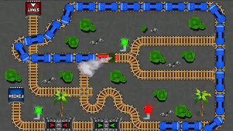 Train Track Maze - Classic Make Puzzle Game - (Level 91 - 95) Gameplay #14