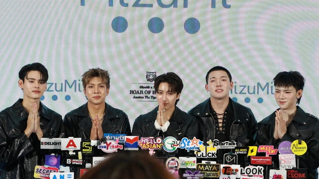 หนุ่มๆ PERSES ในงาน “MizuMi x PP Krit - Roar of Beauty: Awaken The Tiger’s Legend”