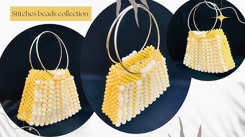 JOIN me Let’s  make this BEAUTIFUL designed BEADED BAG//DIY Beaded Bag//DIY Tutorial