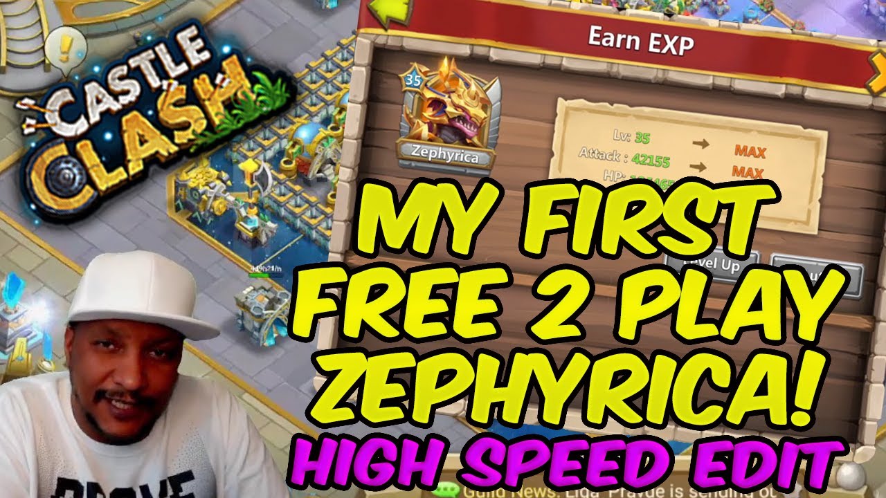 (Castle Clash) Finally Got My First f2p Zephyrica | High-Speed Edit I Breakthrough 35 Let's GO!!!