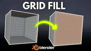 Grid Fill Shortcut in Blender!