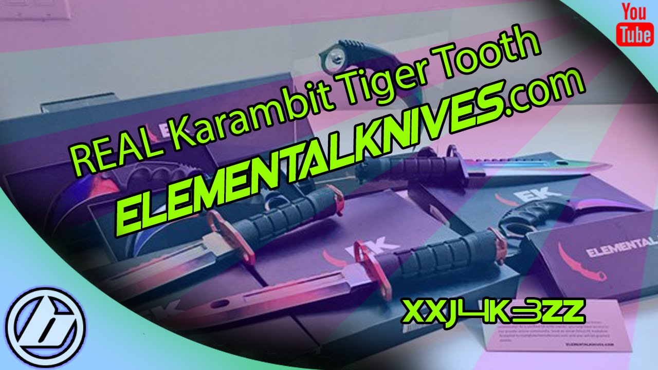 CSGO? | Real Karambit Tiger Tooth | Elementalknives.com