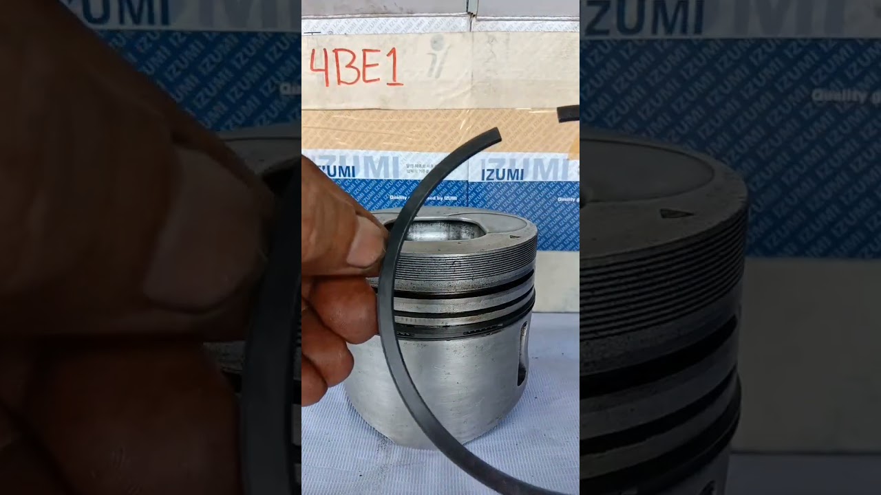 Piston ring setting 
