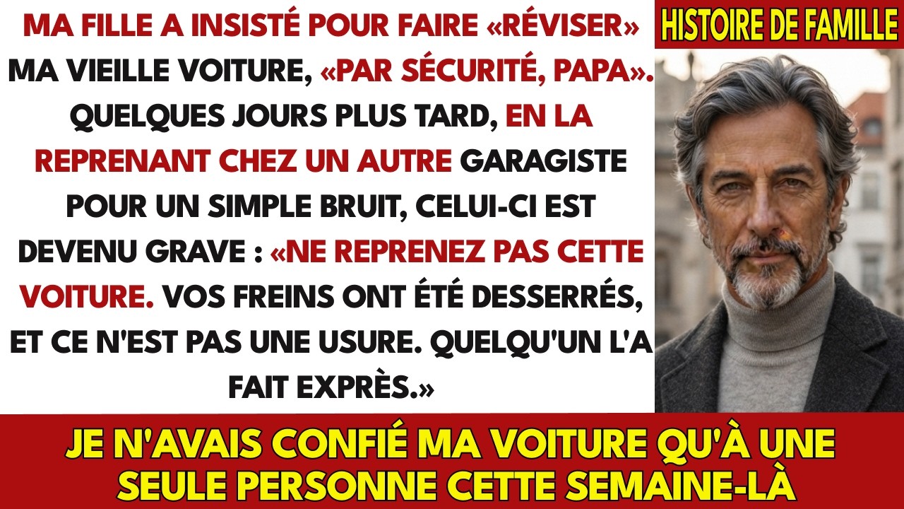 Le garagiste est sorti de sous ma voiture, s’est essuyé les mains trop longtemps, puis m’a dit : « Monsieur, ne reprenez pas cette voiture. » J’ai quatre-vingts ans, j’ai été moniteur d’auto-école...