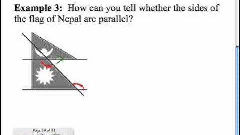 Section 3.3: Prove Lines are Parallel
