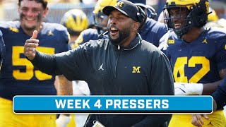 Week 4 Coaches Press Conferences: Coach Moore Previews USC and More | Big Ten Football