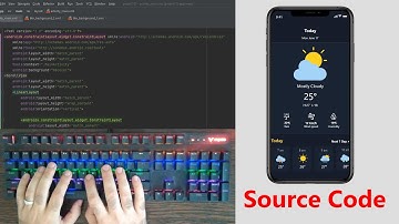 ASMR Programming - Weather App Android Ui Design - No Talking