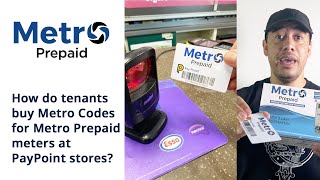 How do tenants buy Metro Codes for Metro Prepaid meters at PayPoint stores
