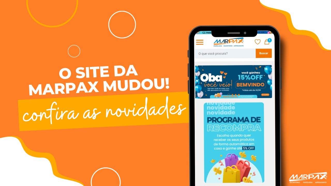 Capa do vídeo Descubra as Novas Funcionalidades do Site Marpax | Uma Nova Experiência de Compra!