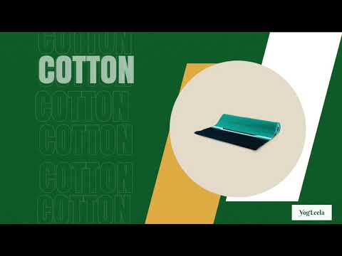 YOGLEELA organic cotton yoga mat  Handloom made with 100 cotton