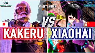 SF6 🔥 Kakeru (JP) vs Xiaohai (Juri) 🔥 SF6 High Level Gameplay