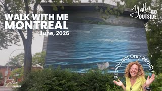 Walk With Me in a rainy morning around downtown Montreal in June 2026 non-edited video