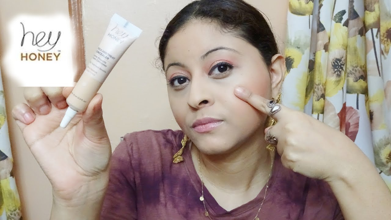 TRYING AGAIN HEY HONEY TRICK AND TREAT CONCEALER / REVIEW / Trina