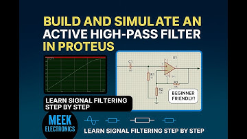 How to design and build an Active high pass filter using Proteus
