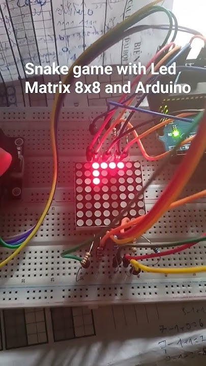 Snake game with Led Matrix 8x8 and Arduino - YouTube