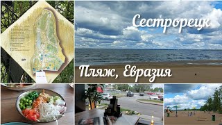 Маленькая поездка в Сестрорецк, пляж Дубки, обед в Евразии ☕️🫖