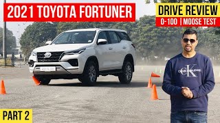 2021 Toyota Fortuner Facelift Review - 0-100, Moose Test, Braking Test (Part 2) видео