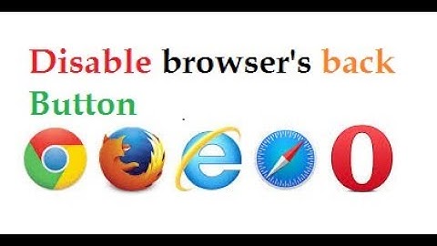 How to disable browser
